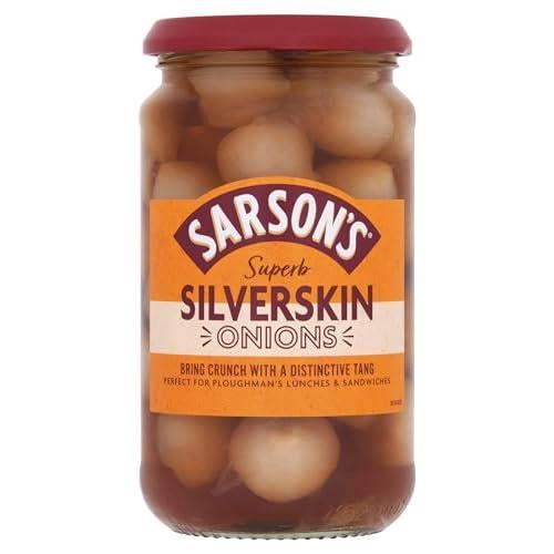 Sarson’s Medium & Tangy Silverskin Onions 460g