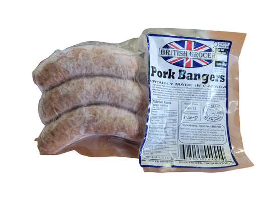 British Grocer Pork Bangers 270g