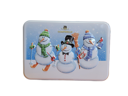 Campbells Shortbread Holiday Tin 3D Christmas Snowman 150g