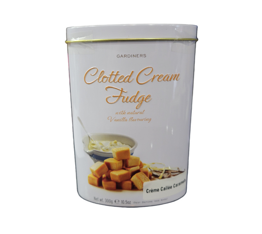 Gardiners Clotted Cream Fudge w Natural Vanilla Tin 300g