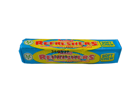 Swizzels Refreshers Lemon flavour fizzy sherbet soft chews