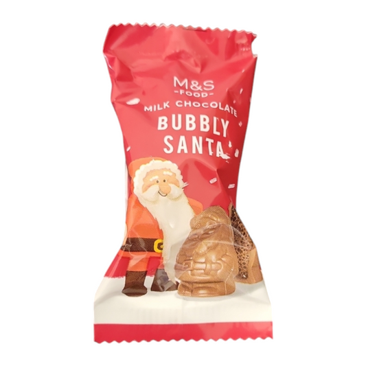 M&S Milk Chocolate Bubbly Santa