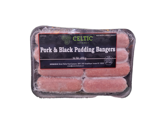 Celtic Pork and Black Pudding sausage