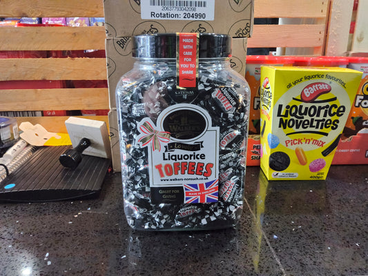 Walkers Toffee Liquorice Jar 1.25kg