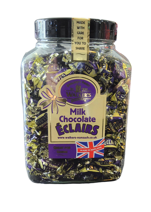 Walkers Assorted Toffee Milk Chocolate Eclairs Jar 1.25kg