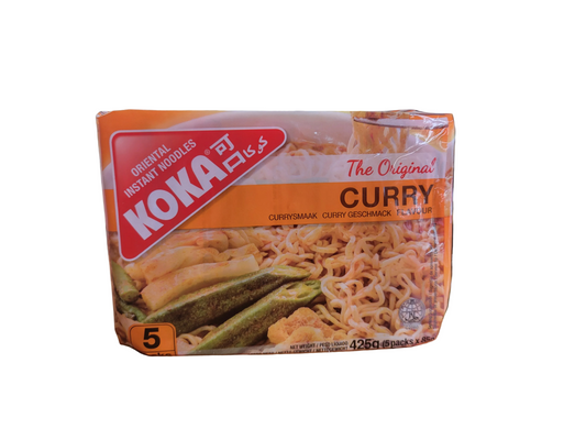 KOKA Oriental Style Noodles The Original Curry Flavour 425g 5 packs ×85g