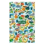 Elgate Ireland Icon Tea Towel Funny Irish Novalty Souvenir Gift 100% Cotton