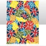 Union Jack Multi Coloured Tea Towel