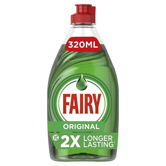 Fairy Original Washing up Liquid Green with Liftaction. No Soaking, No Grease