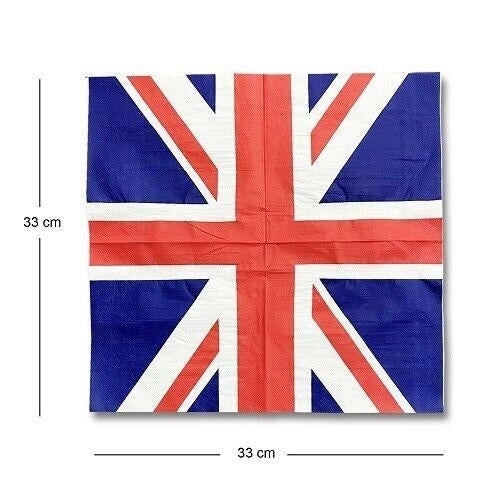 Union Jack Paper Napkins 20pk