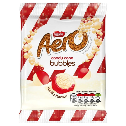 Aero Candy Cane Bubbles Vanilla Flavour 70g