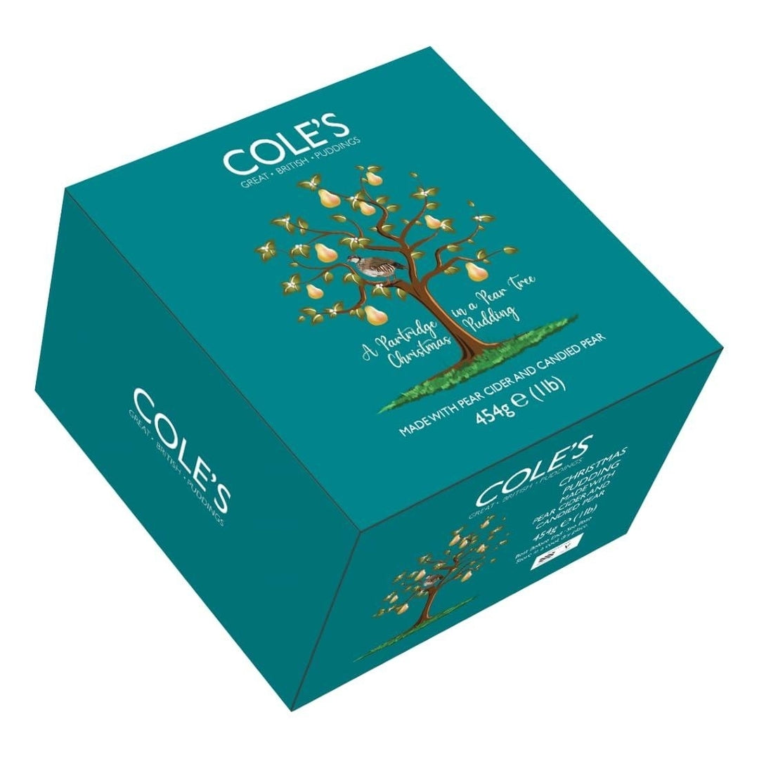 Cole's Partridge in a Pear Tree Christmas Pudding Great British Puddings