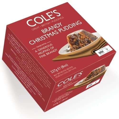 Coles Boxed Brandy Christmas Pudding 227g
